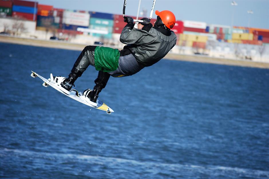 15. Try kiteboarding in Boston, Massachusetts